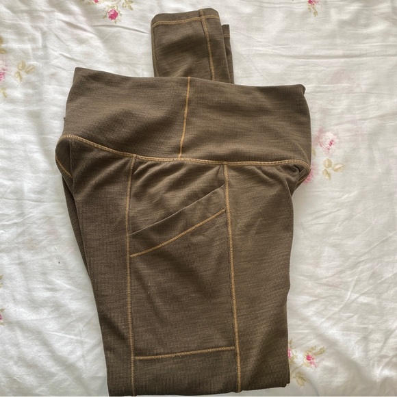 Prana Leggings Ribbed On Stretchy Workout Knit- Small - Picture 9 of 10